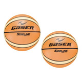 Pack 2 Pzs Balón Basketball Sideline No.7 Gaser Color 2 Naranja