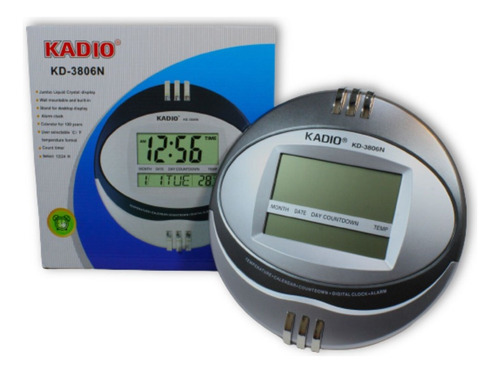 Reloj De Pared Digital/redondo/alarma/fecha/temperatura