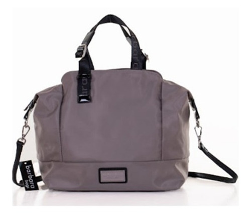 Cartera Barbara Bags De Nylon Combinada Con Charol