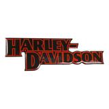 Emblema Adesivo Resinado Harley Davidson Vermelho E Preto Cor Vermelho E Preto