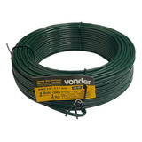 Arame Revestido Pvc Verde 2,11mm 1kg Bwg14 Vonder