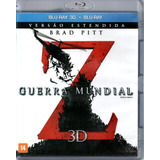 Blu-ray Guerra Mundial Z, 3d Mais Blu-ray, 2 Discos