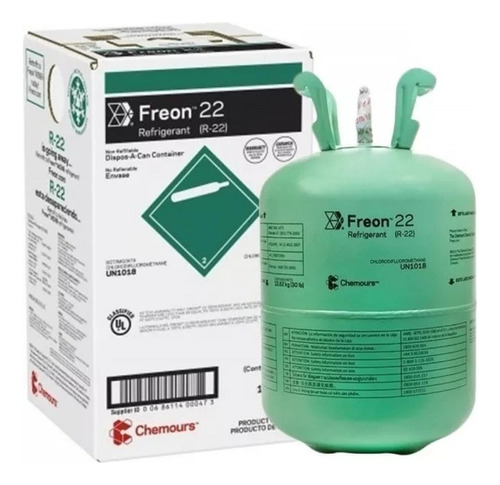 Gas Freón R22 Garrafa De 13.6kg Marca Chemours 