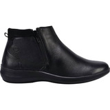 Bota Casual Piel Vacuno Piso Doble Cierre Flexi 5913 Negro M