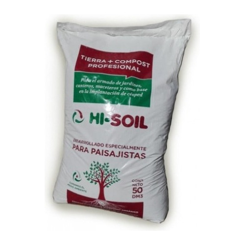 Tierra + Compost 50lts Hi - Soil Jardín Exterior