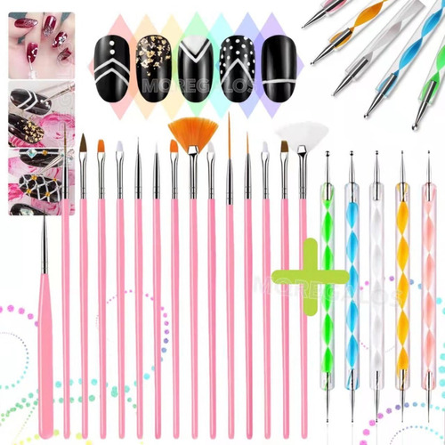 Kit De Decoracion Para Manicura Dotting Pintar Dibujar 