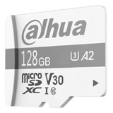 Dahua Memoria Microsd Tfp100/128 Gb Uhs-i C10 U3 V30 A2 Velocidad De Lectura 100 Mbs Velocidad De Escritura De 60 Mbs Especializada A Videovigilancia Compatible A Consolas Cámaras Reproductores Blanca