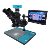 Microscópio Trinocular 7050 + Camera + Tela + Acessórios
