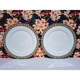 Juego De 2 Platos Playos De Porcelana Limoges U C