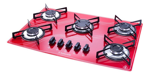 Fogão Cooktop Gás Safanelli Lines 5 Bocas 127v/220v Cores