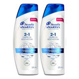 2 Shampoo Head & Shoulders 2 En 1 Limpieza Renovadora 375ml