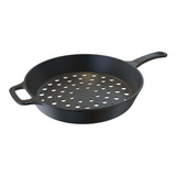 Frigideira Perfurada Assadeira Grill Para Churrasqueira 30cm