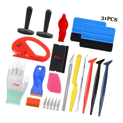 For Kit De 31 Herramientas Para Envolver Vinilo Automotriz,