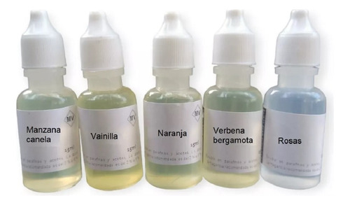 Fragancias Para Velas/jabones. 15 Ml. 5 Aromas A Elegir