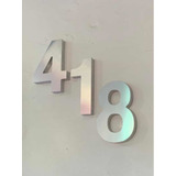 3 Números 3d Para Casa Aluminio Inoxidable