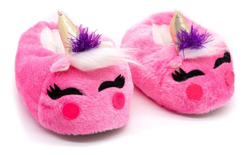 Pantufa Infantil Fada Unicórnio Sapatinho Divertido Criança