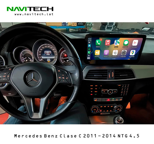 Mercedes Benz Clase C 2011 - 2014 Pantalla Navitech Carplay Foto 3