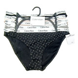 Paquete 5 Calzon Bikini Algodon Calvin Klein Mujer Original