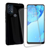 Funda Mas 2 Protectores De Pantalla Para Tcl 20b -negra