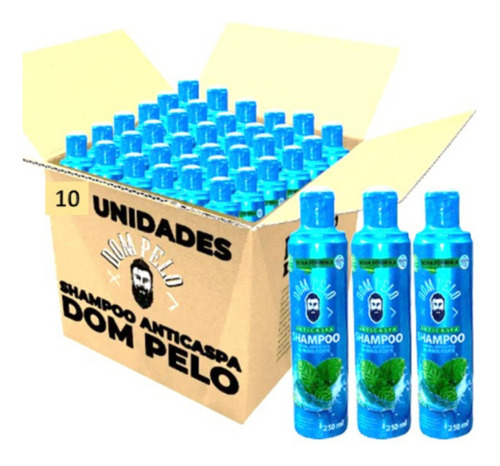 Kit C/10 Shampoo Anticaspas 3x Mais Forte Dom Pelo