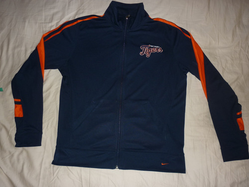 L Campera Dama Deportiva Nike Detroit Tigers Talle Xl Azul 