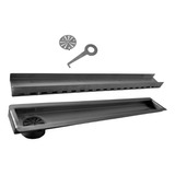 Ralo Linear Oculto 90 Cm X 6 Cm Saída Lateral Inox 304 M1nox