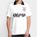 Camiseta Corinthians 1990 Kalunga Branca