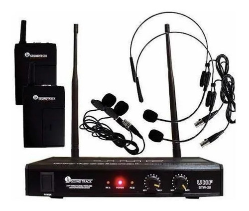 Microfono Diadema Soundtrack Solapa 2 Canales/uhf Stw28hll !