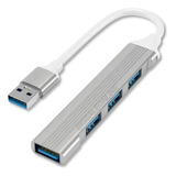 Adaptador Usb De 4 Puertos Hub Metalico Usb Para Pc Notebook