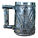 Caneca Chopp 3d Trono De Ferro Medieval Presente Coleção