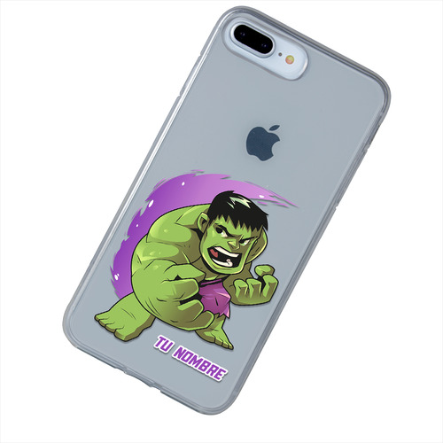 Funda Para iPhone Hulk Marvel Personalizada Tu Nombre