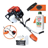 Roçadeira Profissional + Óleo Stihl bipartida à Gasolina