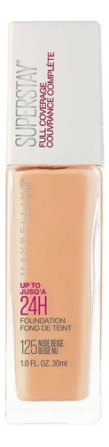 Base Líquida Maybelline Superstay Full Coverage 24h 125 Nude