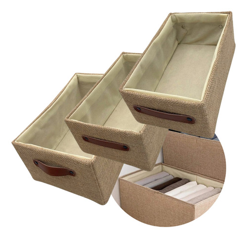 Set X3 Cesto Canasto Caja Organizador Deco Hogar Baño