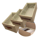 Set X3 Cesto Canasto Caja Organizador Deco Hogar Baño