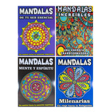 Lote X 4 Libros Para Pintar - Mandalas Antiestres