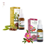 Kit 2 Óleos Vegetais Wnf: Jojoba E Rosa Mosqueta 20ml Puros 