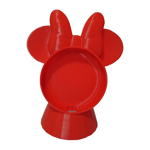 Suporte De Mesa Para Google Home Mini Estilo Minnie Vermelho