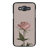 Funda Protector Rudo Para Samsung Galaxy Flor Rosa Moda Arte