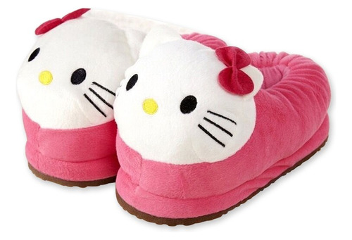 Pantuflas Cómodo De Felpa Suave  Cute Hello Kitty