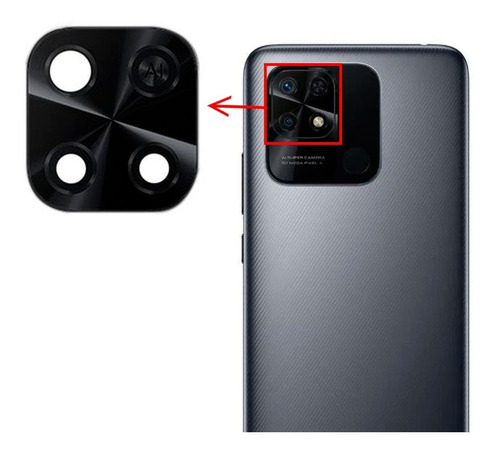 Lente Vidro Camera Traseira Para Xiaomi Redmi 10c Vidrinho