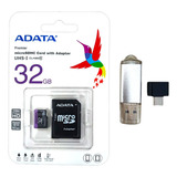 Cartão De Memoria 32gb + Brinde Pen Drive 8gb +adaptador Otg