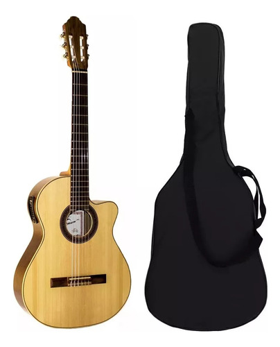 Guitarra Criolla Fonseca  40 Kec C/ Corte Y Ecualizador Mate