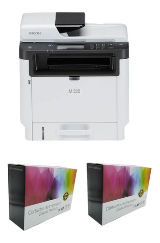 Impresora Multifuncion Ricoh M 320 F Doble Faz + 2 Toner