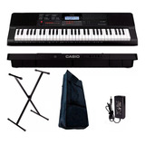 Teclado Casio Ctx700 5 Octavas Sensitivo + Soporte + Funda