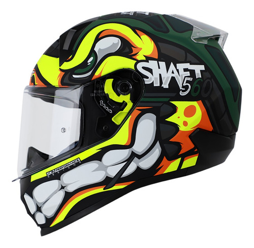 Casco Shaft Sh 560 Flash Neon Integral Certificado Ece