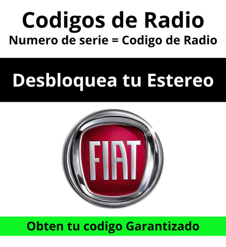 Código De Radio Fiat - Desbloqueo De Estéreo 