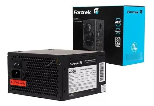 Fonte Atx P/ Gabinete 400w Real Fortrek Black Hawk 80+white