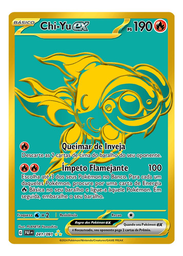 Carta Pokémon Chi Yu Ex Dourado Destinos De Paldea 