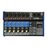 Consola Audio Mixer Moon Mse8 Fx Usb Bluetooth 8 Canales